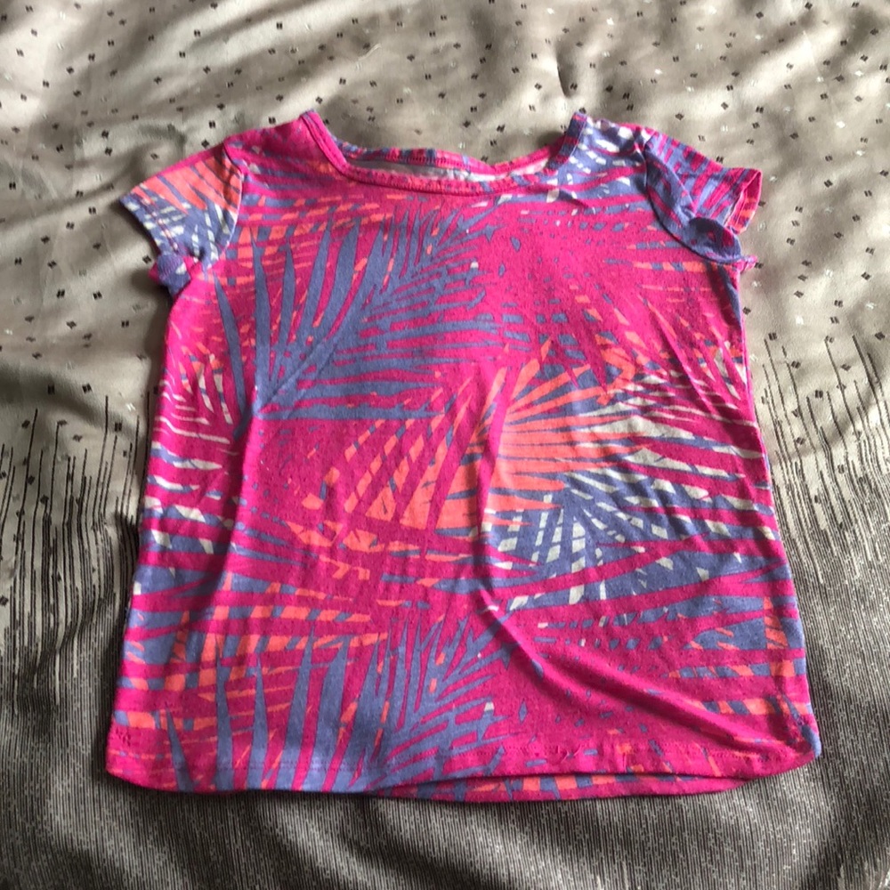 Pink, purple and coral colored t